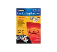 Fellowes Pochettes de plastification Capture 125 microns 64 x 95 mm Pack de 100