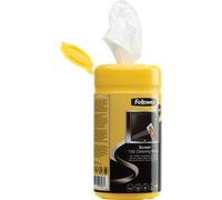 Fellowes lingettes nettoyantes pour écran, boîte distributrice de 100 pièces