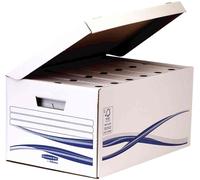 Fellowes Lot De 10 Caisses À Archives Avec Couvercle Rabattable Maxi