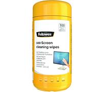 Fellowes Lot de 100 lingettes nettoyantes pour écran pour la maison et le bureau - Moniteur/ordinateur portable/iPad/téléphone portable/tablette - Multi Pack de 6 - Exclusivité Amazon