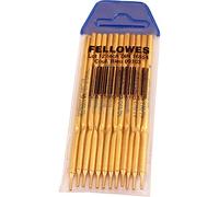 Fellowes Recharges pour stylo sur socle – pointe bleue – Lot de 12