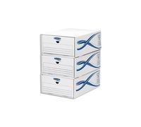 Fellowes Lot De 5 Tiroirs De Rangement Basique En Carton, Juxtaposables Et Superposables, Pour Format A4