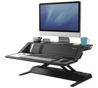 Fellowes Lotus DX Poste de travail assis-debout 8081001 noir pour 2 moniteurs