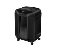 Fellowes LX85 Destructeur Coupe Croisée 4x40mm, 12 Feuilles, Panier 19L, 75dB, Fente 22.4cm, Technologie Safesense, Noir, Détruit Agrafes et Trombones