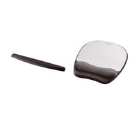 Fellowes Memory Foam Keyboard Wrist Rest - Black & Memory Foam Mouse Pad With Wr