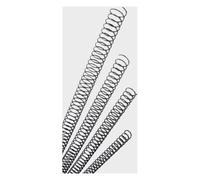 Pack 100 Spirales Métalliques 22 Mm. Fellowes Noir 5110901