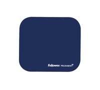 Fellowes Microban Bleu - Tapis de Souris Caoutchouc 226x192x3mm, Base Antidérapante, Surface Monochromatique, 60g, Référence 5933805