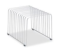 Fellowes Organiseur de bureau à 11 compartiments - 22,9 x 20,3 cm - Fil métallique argenté - 72012