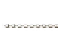 Fellowes - Baguette de reliure 21 anneaux 8 mm A4 blanche - Boîte de 100