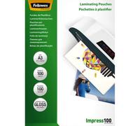 Fellowes laminating pouches impress 100 micron - pack de 100 - brillan