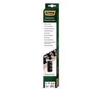 Fellowes - Pack de 25 Anneaux plastiques - 6 mm A4 - Noir - Dossier 1 à 20 pages