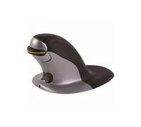 Fellowes penguin large - souris verticale - 2.4 ghz - noir, argent