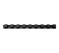 Fellowes Plastic Comb - 22 Mm - 21 Anneaux - A4 (210 X 297 Mm) - Noir - 50 Unités Peigne De Reliure En Plastique - Pour Fellowes Galaxy 500, Galaxy E 500, Pulsar 300, Pulsar-E 300, Quasar E 500