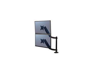 Fellowes Platinum Monitor Arm Bras réglable pour 2 moniteurs noir Taille d'écran : jusqu'à 27 pouces montable sur bureau