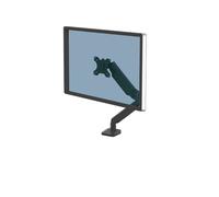 Fellowes Bras Porte Écran Platinum Simple pour 1 Moniteur Jusqu'à 32", Hauteur Ajustable, Norme VESA, 2 Ports USB