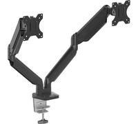Support Double Ecran à poser Fellowes Platinum jusqu'à 32" (9 kg max/écran) (Noir)