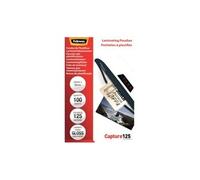 Fellowes Pochettes à plastifier Capture 125 microns 54 x 86 mm Pack 50 Brillant