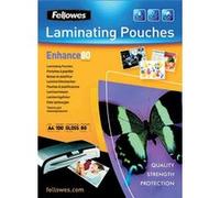 Fellowes laminating pouches enhance 80 micron - pack de 100 - brillant