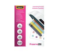 Fellowes Laminating Pouches Preserve 250 Micron - 250 microns pack de 100 - brillant - transparent - A4 (210 x 297 mm) pochettes plastifiées