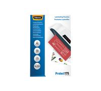 Fellowes Pochettes de plastification A3 175µm Transparentes - Dimensions 308x428mm - Matériau Plastique - Conditionnement Paquet de 100 unités