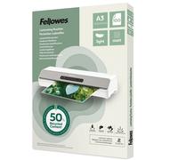 Fellowes Pochettes de plastification A3 Recyclées - Epaisseur Light : 75/80 microns - Fintition Mate - Boîte de 100