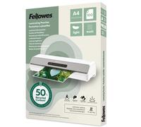 Fellowes Pochettes de plastification A4 Recy s - Epaisseur Light : 75/80 microns - Fintition Mate - Boîte de 100