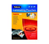 Fellowes Pochettes de Plastification A6 125 microns Brillant - 160x118mm, 100 unités - Plastique Transparent pour plastifieuses standard