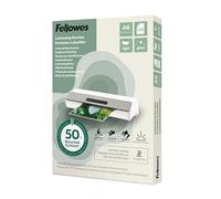 Fellowes Pochettes de plastification A6 - Pack de 100, Finition brillante, Utilisation occasionnelle 75/80 microns, 50% de contenu recyclé - Plastification pour enseignants et bureaux
