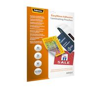 Fellowes fellowes pochette à plastifier, autocollant, a4, 160 microns noir