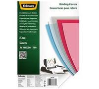 FELLOWES Boîte de 100 plats de couvertures PET A4 180 microns 5384601