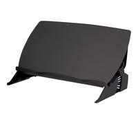 Fellowes Porte-documents incliné Easy Glide, support d'écriture, angle ajustable, compartiment de rangement, noir/gris