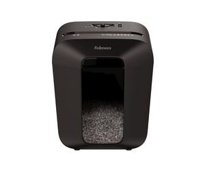 Fellowes Powershred LX41 Découpe Particules 4x12mm, 8 feuilles, 17L, Sécurité P-4, A4, Noir, Détruit Agraffes/Trombones/Cartes de crédit