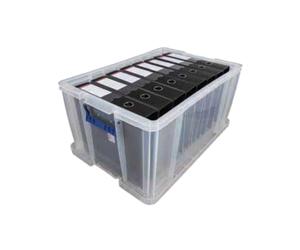 Fellowes ProStore Boîte d'Archives 70L Plastique Transparent 320x450x660mm, Dimensions Internes 300x385x580mm, Conditionnement 465x670x343mm