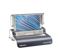 Fellowes Quasar-E 500 Perforelieur Électrique : Perforation 20 Feuilles, Reliure 500 Feuilles (50mm), Graphite, Ajustement Taquage, 426x398x130mm