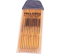 Fellowes Recharges pour stylo sur socle – pointe bleue – Lot de 12