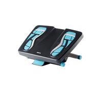 Fellowes Repose-Pieds Ergonomique 8068001 : 454x336.6mm, Hauteur Réglable 10-16.5cm, Bleu/Charbon/Gris, Garantie 5 Ans