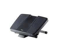 Fellowes Repose-pieds Professionnel Réglable 45.5x33.8cm Plastique Noir - Hauteur 10-16.5cm, Pliable, Facile à Nettoyer - Garantie 5 Ans - Ref 8067001