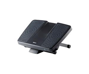 Fellowes Repose-pieds Professionnel Réglable 45.5x33.8cm Plastique Noir - Hauteur 10-16.5cm, Pliable, Facile à Nettoyer - Garantie 5 Ans - Ref 8067001