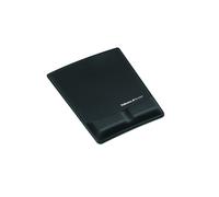Fellowes Repose-poignet Noir 209.6x250.8mm Mémoire de Forme/Plastique 9181201, Épaisseur 2.22cm, Surface Monochromatique, Garantie 5 ans