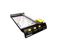 Fellowes Rogneuse A4 - Capacité 10 Feuilles - Longueur de Coupe 32 cm - Métal/Plastique - Dimensions 476x218x78mm - Graphite/Argent/Jaune - Ref 5410101