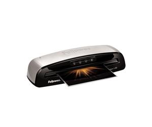 Fellowes Saturn 3i Laminoir A4 à Froid 235mm 300mm/min - Préchauffage 1min, Épaisseur max 125µm, ABS Noir/Argent, Arrêt Auto 30min