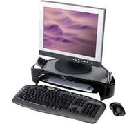 Fellowes Smart Suites Plus - Pied - pour écran plat - noir, argent - Taille d'écran : 21"