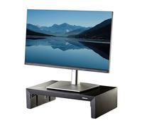 Fellowes Support d’écran Everyday Plus - Noir - 3 hauteurs réglables, Espace de Rangement - Ergonomique - pour PC, iMac, Ordinateurs Portables - Charge Max 18 kg