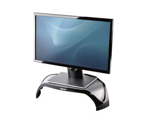 Fellowes Support Ecran Smart Suites 8020101 - Jusqu'à 21", 10kg, Hauteur Réglable, Montage Bureau Autonome, 469.9x317.5x130.2mm Noir