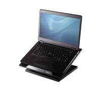 Fellowes Support Laptop Designer Suites 8038401, jusqu'à 17", Inclinaison 0-30°, Hauteur réglable, Plastique Noir, Charge 11.3kg, Certification FIRA EN ISO 9241-5