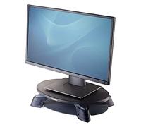 Fellowes Support Moniteur pivotant, 3 hauteurs possibles, pour écran PC jusqu'à 17", Plateforme tournante à 45°, Espace de Rangement