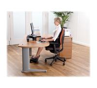 Fellowes Smart Suites Plus - Pied - pour écran plat - noir, argent - Taille d'écran : 21"