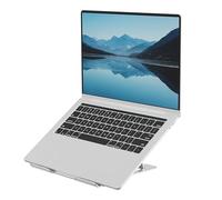 Fellowes Support Nomade PC Portable Alumia - Argent - Ergonomique, Pliable, réglable en Hauteur & en Angle - Aluminium recyclé - pour Maison, Bureau & Travail Hybride