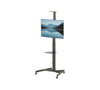 Support d'écran Fellowes 100136877 Autonome Sol 70" (177.8cm) Max. 50kg Inclinaison 10-20° Rotation 180° Noir avec Gestion des câbles et Roues verrouillables.