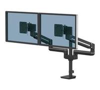 Fellowes Tallo - Kit de montage (plaque VESA à libération rapide, pince-étau, base de passe-câble, montage sur perche) - pour 2 écrans LCD - modular - noir - Taille d'écran : jusqu'à 40 pouces - montr